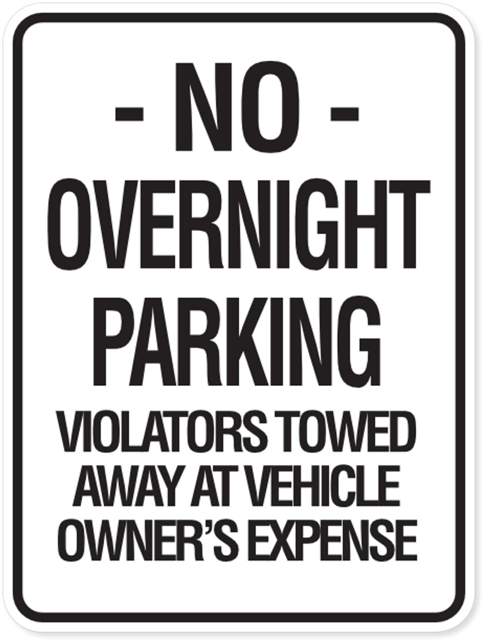 Tin sign vintage No Overnight Parking Plaque Poster for Bar Pub Beer Home Garage Man Cave Wall Decor 12x8 Inch