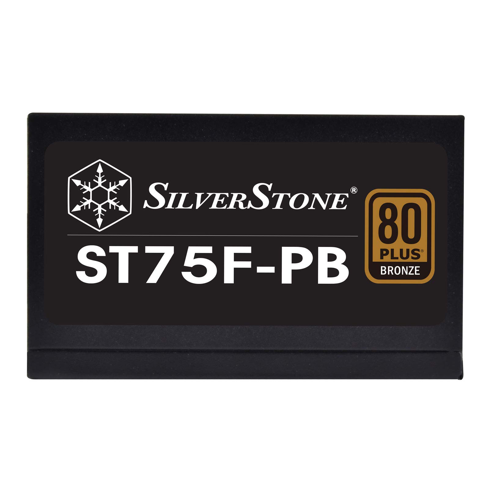 SilverStone SST-ST75F-PB - Série Strider Plus, 750W 80 Plus Bronze ATX Alimentation PC, bruit réduit, 120mm, Câblage 100% modulaire