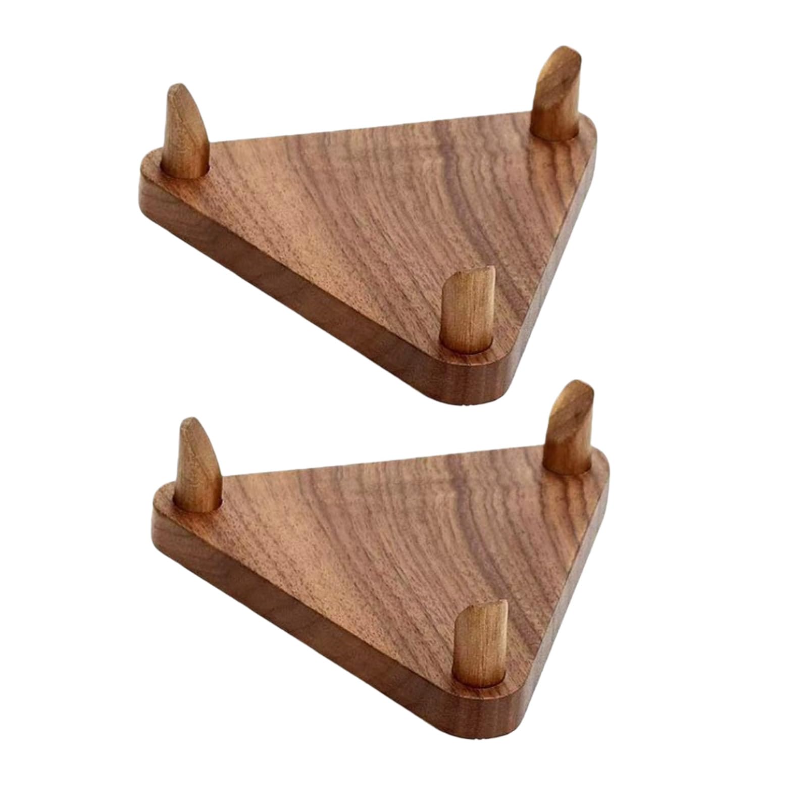 Hsioluted Contemporary Wood Ball Rack Ball Holder Shelf for Football Basketball Soccer Showcases Shelf Storage Double Pack Football Basketball Holder