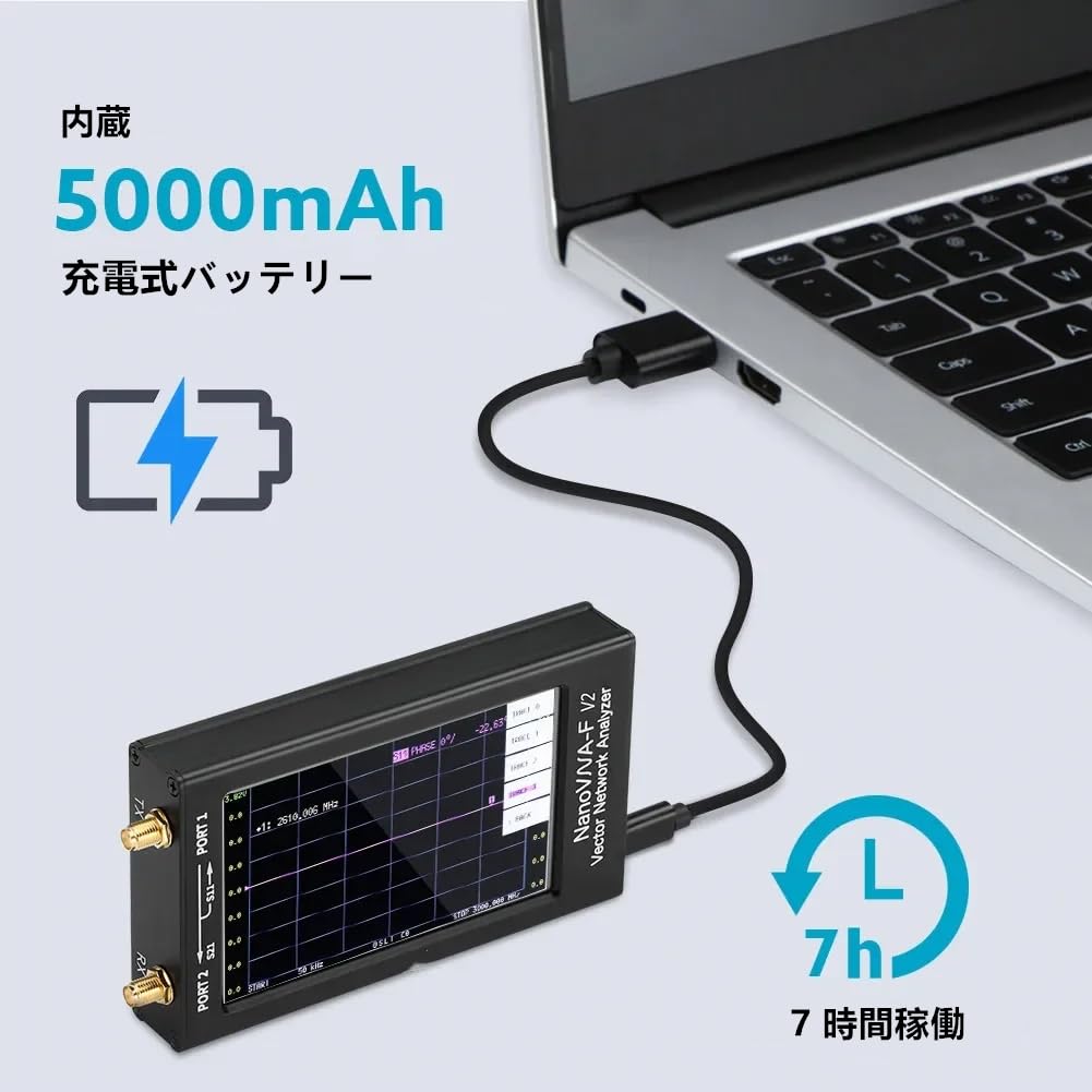Amazon | NanoVNA-F V2 ベクトルネットワークアナライザー 4.3インチ