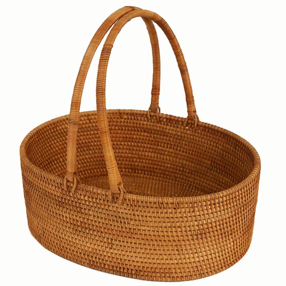 Panier de rangement jonc de mer résistant pour ranger les jouets et dissimuler les pots