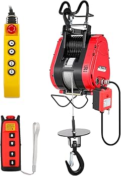 Amazon.co.jp: NEWTRY 電動ウインチ 電動ホイスト クレーン 巻き上げ機