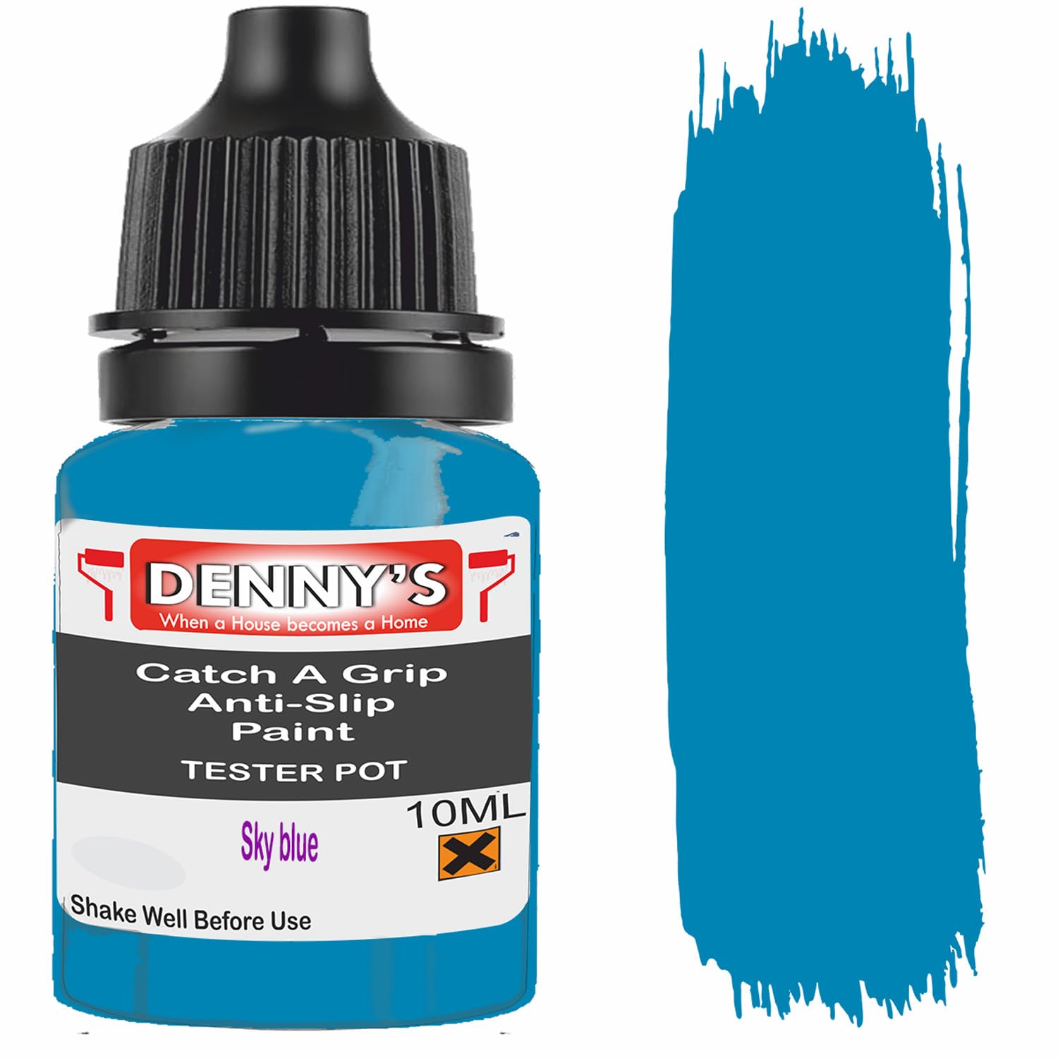 SCOOBYS PAINTS BACK IN THE MIX Catch A Grip Anti Slip Floor Paint – Non Slip Coating for Steps, Railings & Garages – 170 Colours, High Adhesion, Quick Dry, Multiple Sizes (Sky blue, 10ml Tester Pot)