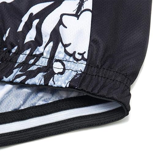 Miniatura 4 de MOXILYN Camiseta de ciclismo para hombre, kit de ciclismo de MTB y pantalones cortos de ciclismo con almohadilla de gel 20D, conjunto de ropa de