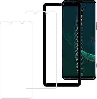 【2枚入り+ガイド枠付き】Xperia 5 III SO-53B SOG05 ガラスフィルム (2枚) 国産硝子素材製 全面保護 SO-53B 強化ガラス SOG05 保護 フィルム