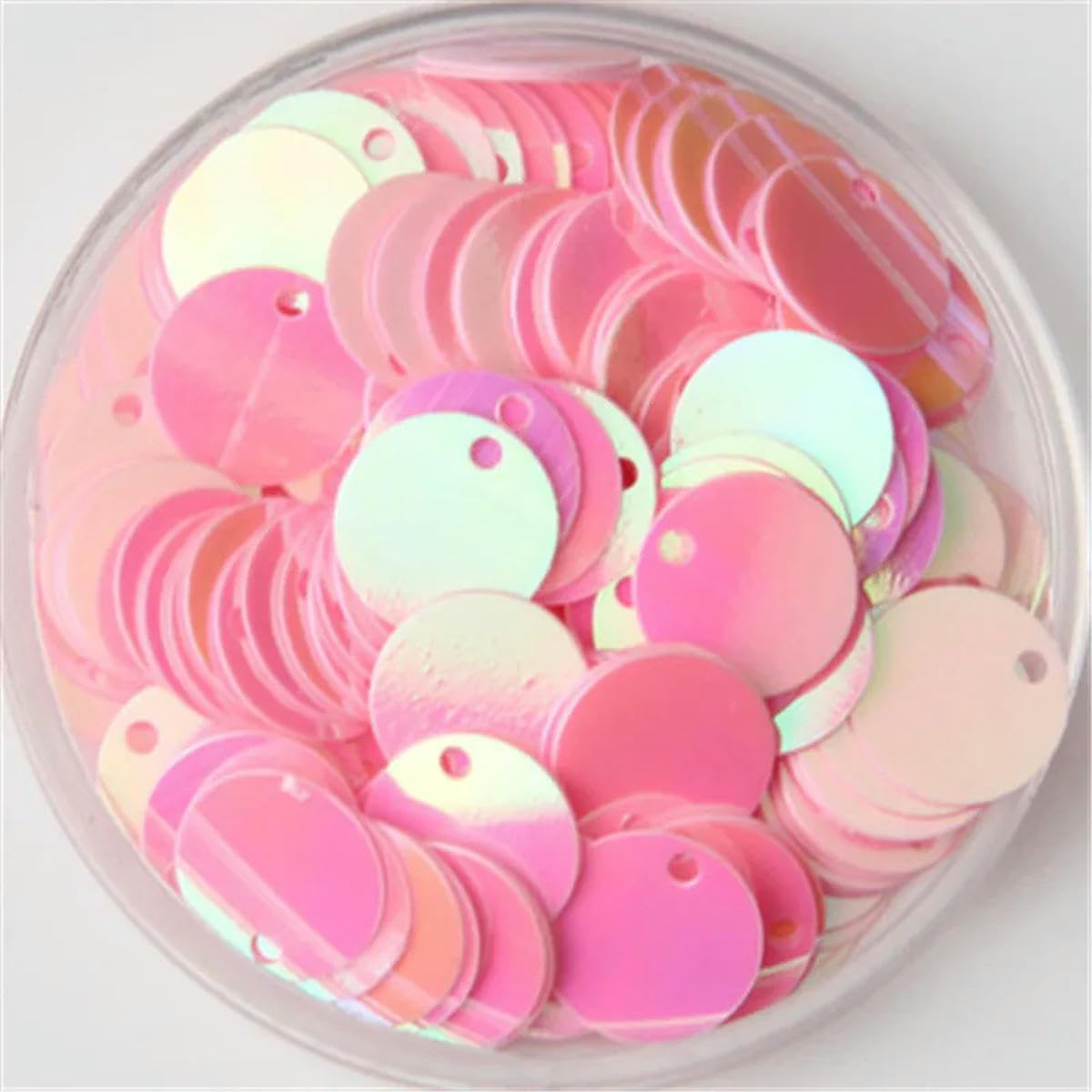 10/15/20/25/30Mm Platte Ronde Losse Pailletten Paillettes Naaien Craft Diy Accessoires Voor Kledingstuk 10G-Zwart-15Mm 10G120Pcs