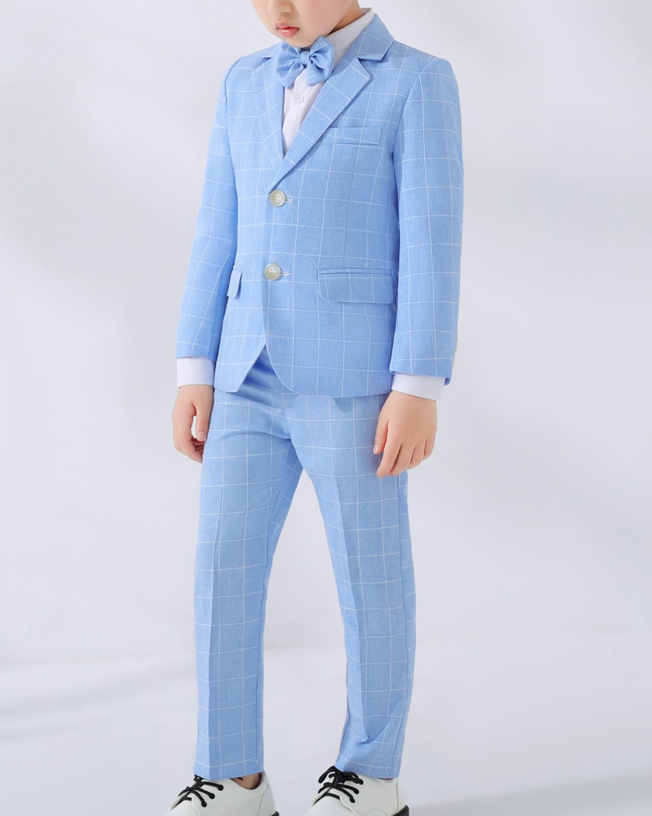 3/4/5 Piezas Traje de Boda para Niño Gentleman Ceremonia Conjunto, Blazer, Pantalón,Camisa, Chaleco de Vestir, Pajarita