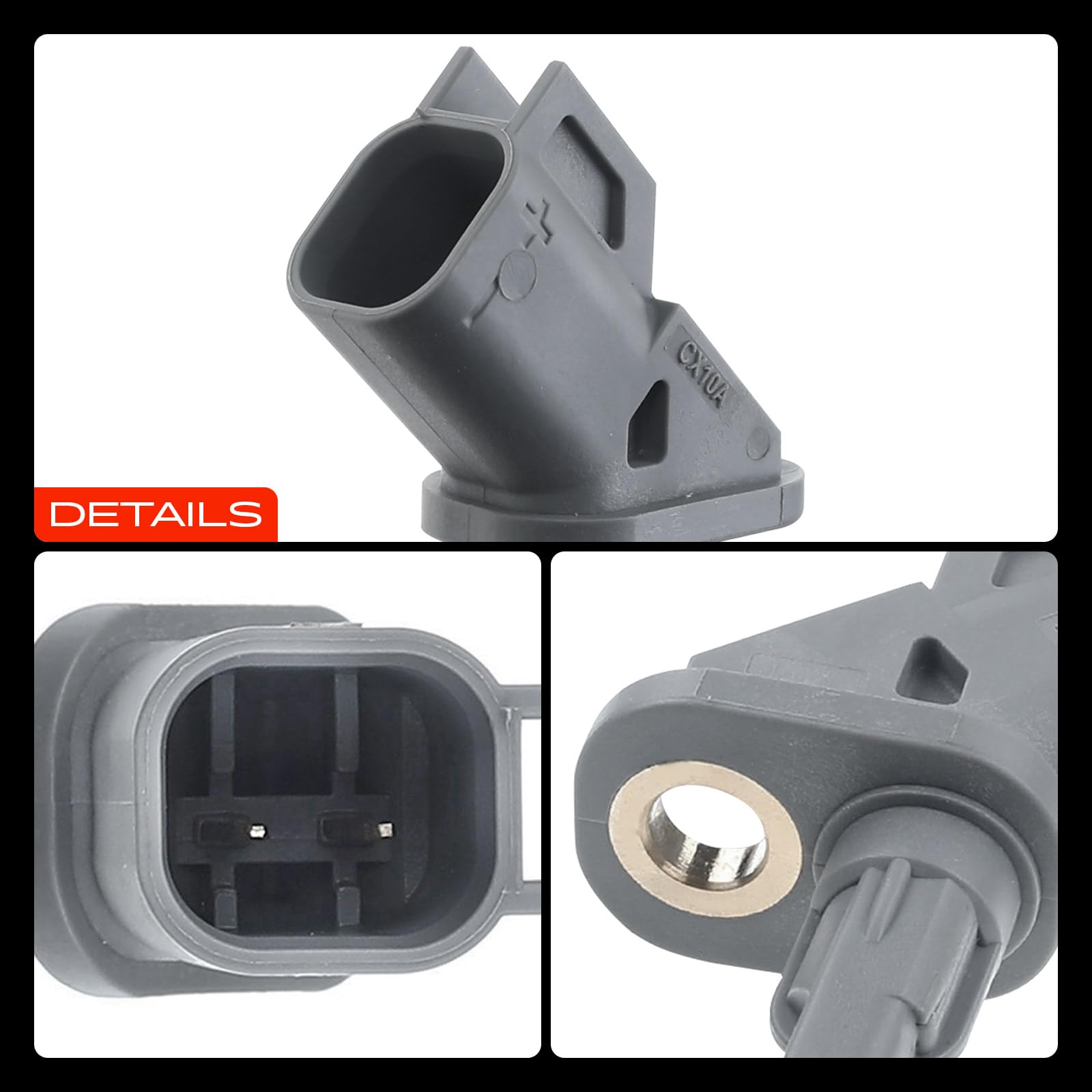Frankberg 2 capteurs de vitesse de roue ABS arrière 2 broches 9809926580 | Compatible avec: châssis-plateau Scudo, Cabine K0 de la plateforme Vivaro C, Bus Zafira Life K0, Proace Verso Bus MPY