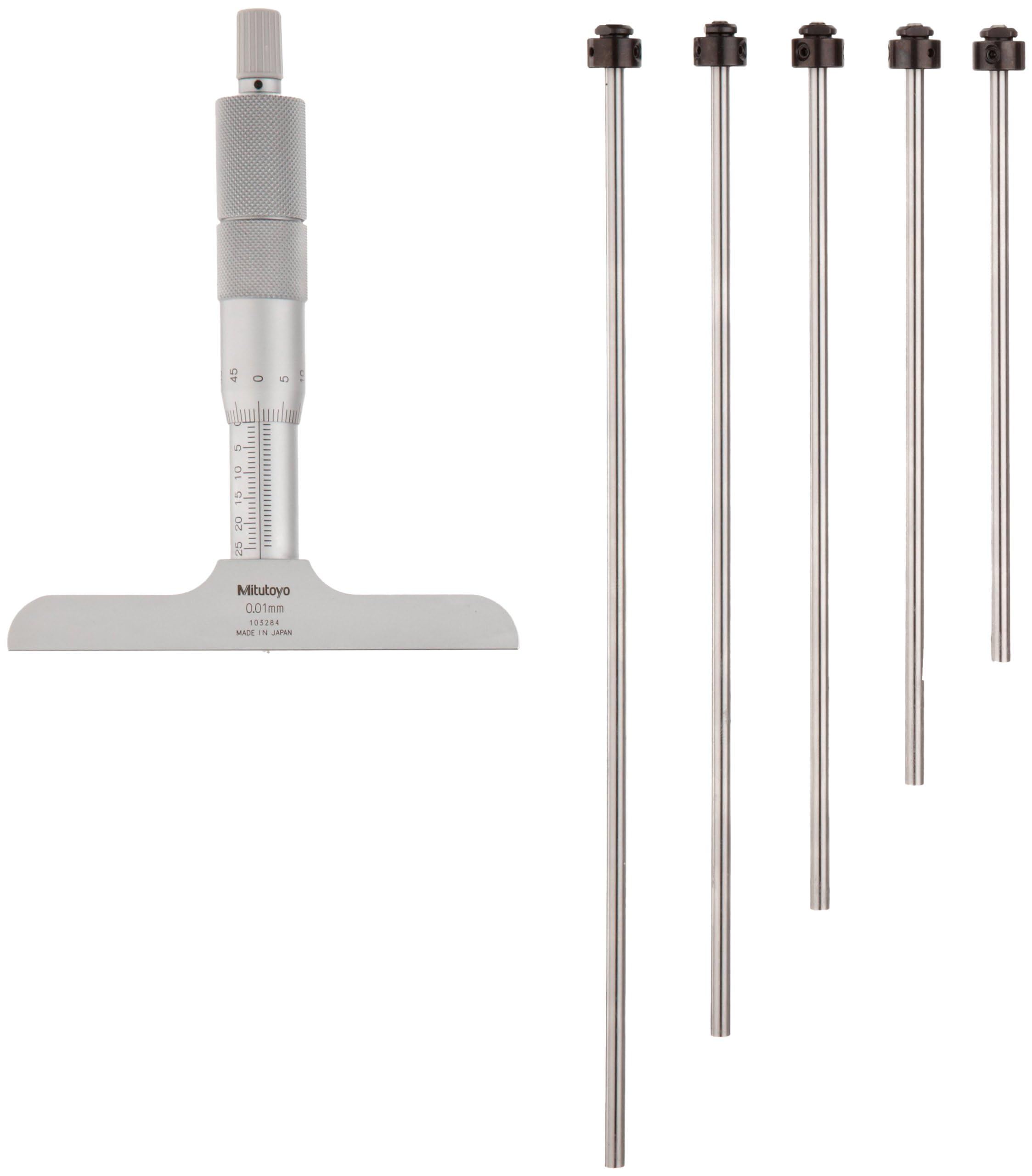 Mitutoyo 129-112 Micromètre de profondeur interchangeable 0 mm-150 mm
