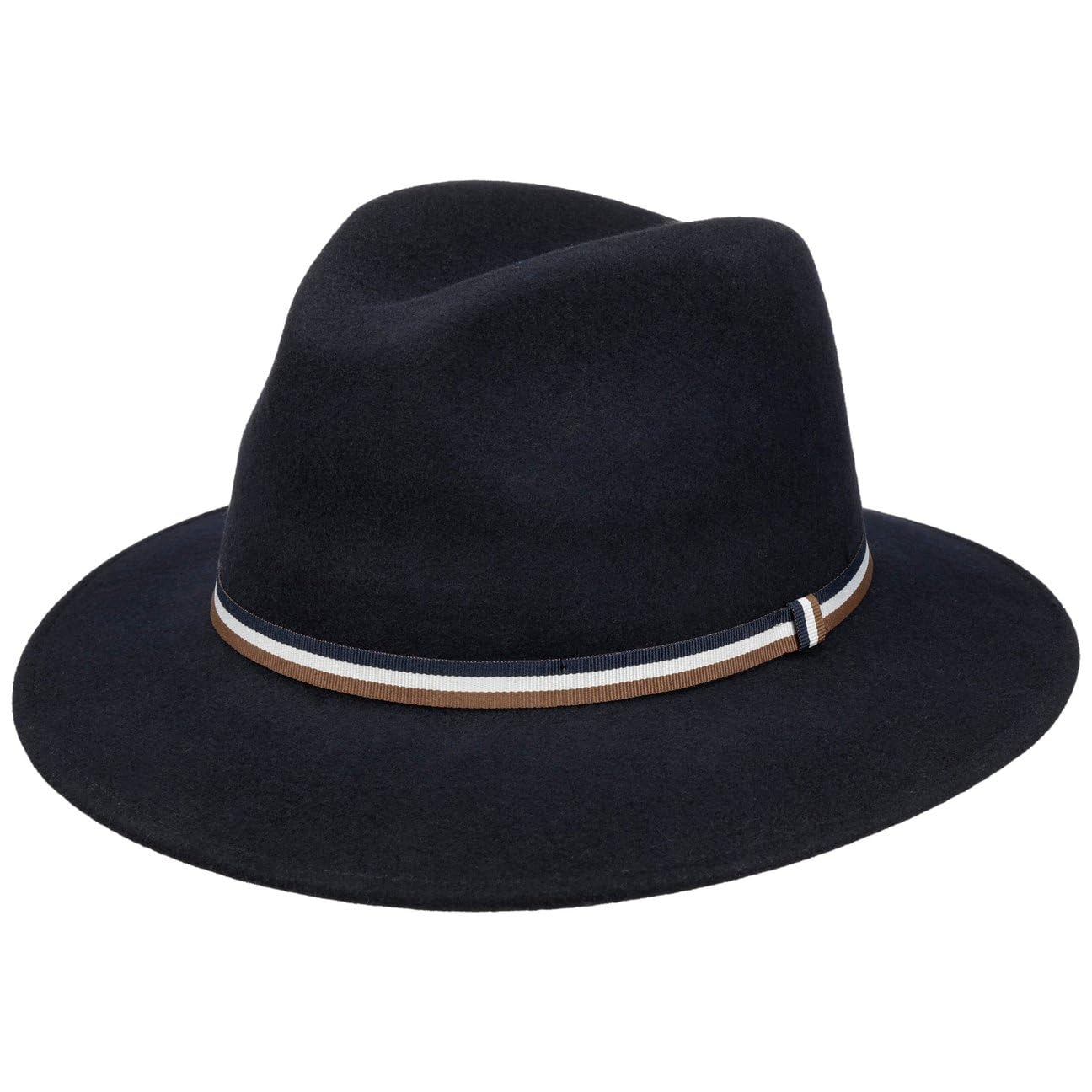 Bugatti Cappello Outdoor Livalo Traveller Uomo - Made in Italy da Pioggia Feltro di Lana con Nastro Grosgrain Autunno/Inverno Inverno - L (58-59 cm) Blu Scuro