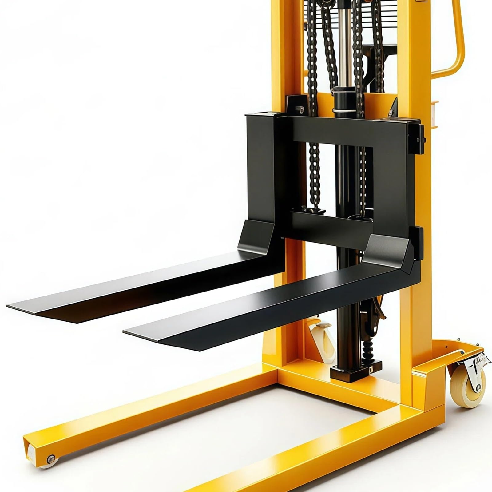 Transpallet Manuale Elevatore Idraulico Manuale Compatto 500 kg Forca da 62 cm con Freno for stoccaggio