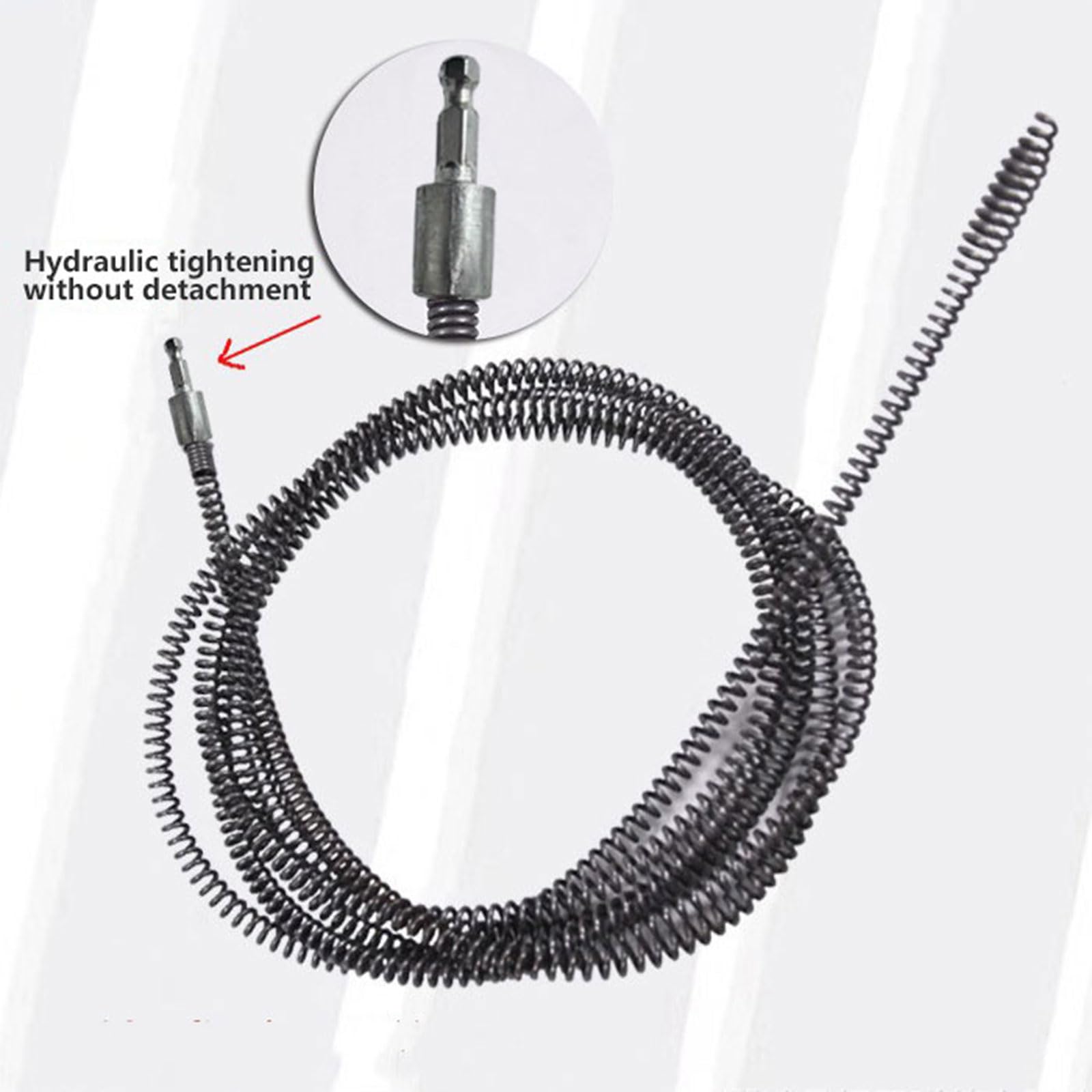 Molla di sgombero elettrica sicura del tubo elettrico Molla di sblocco di scarico elettrica multipla eccellente per la manutenzione degli impianti idraulici domestici Attrezzatura di pulizia
