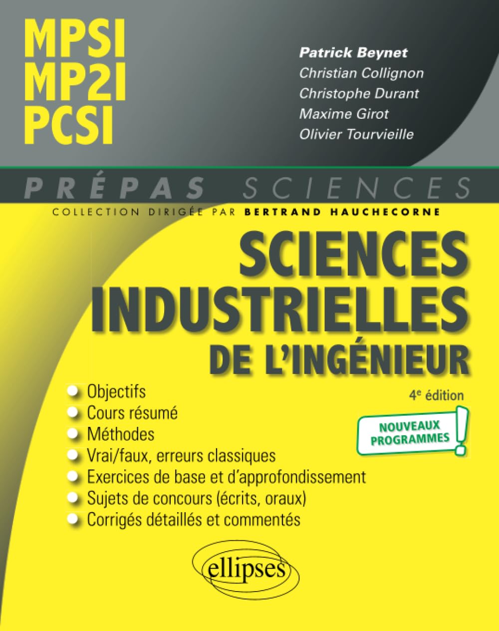 Sciences industrielles de l'ingénieur MPSI - MP2I - PCSI - Programme 2021