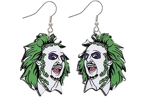 Beetlejuice Inspired Acrylic Earrings: A Ghoulishly Delightful Accessory