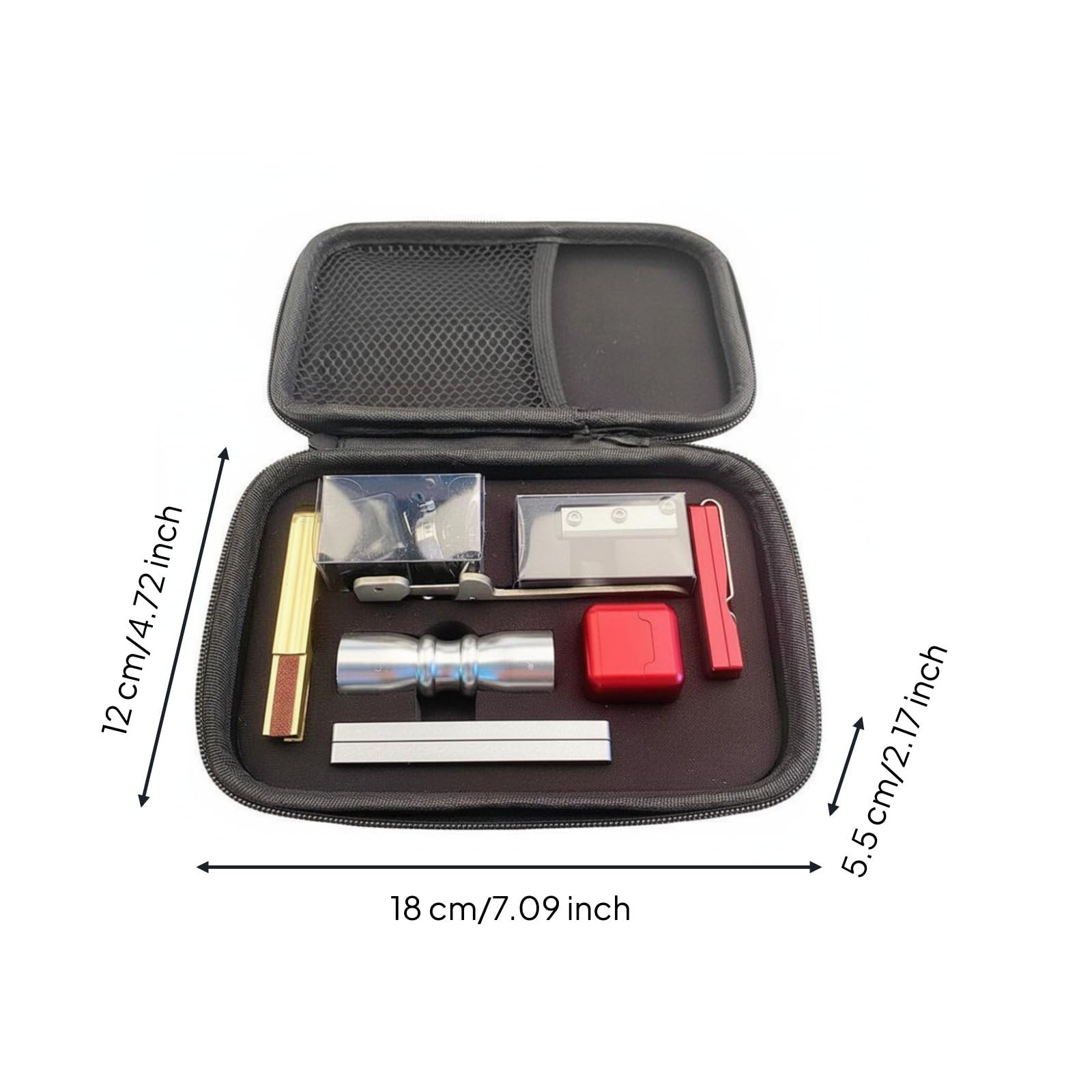 Wsymxuo 8 Piezas Kit de Punta de Taco Organizado en Estuche Set Cambio Punta Máquina Reparación Taco Billar