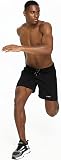 TLRUN Pantaloncini da Corsa da Uomo, Ultra Leggeri, con 5 Tasche, ad Asciugatura Rapida, per Maratona, Atletica, Corsa, Senza Fodera, Nero, XL - 7