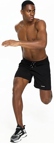 TLRUN Pantaloncini da Corsa da Uomo, Ultra Leggeri, con 5 Tasche, ad Asciugatura Rapida, per Maratona, Atletica, Corsa, Senza Fodera, Nero, XL - 7