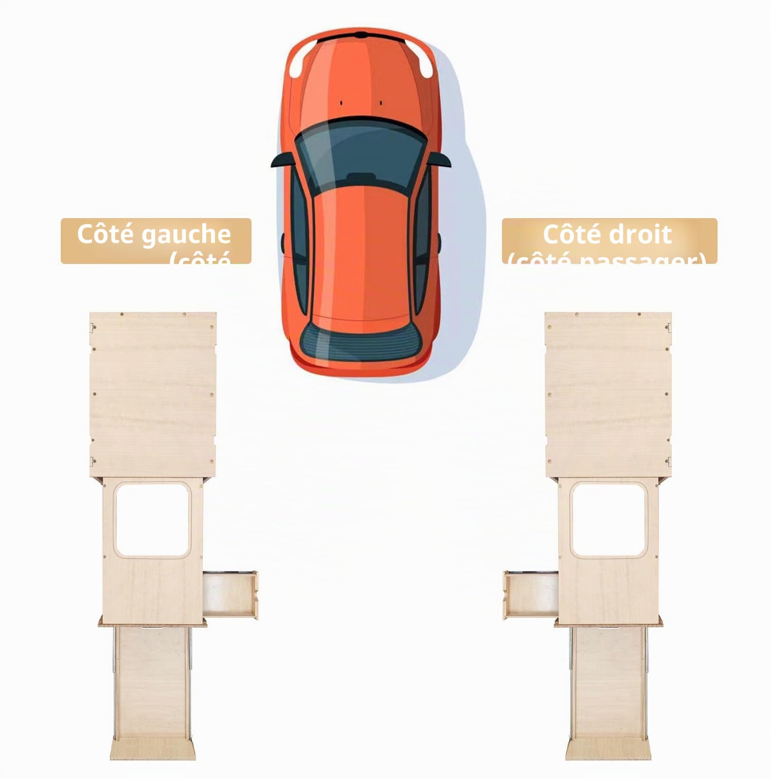 Overland Boîte de camping pliable pour voiture, cuisine de camping avec évier, boîte de cuisine, camping, espace de rangement et espace pour 2 brûleurs – Parfait pour la cuisine, le lavage