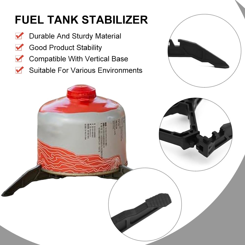 Support Pour Bouteille De Gaz De Camping - Pliable, En ABS, Antidérapant | Compatible Cartouches Gaz Longues Et Plates