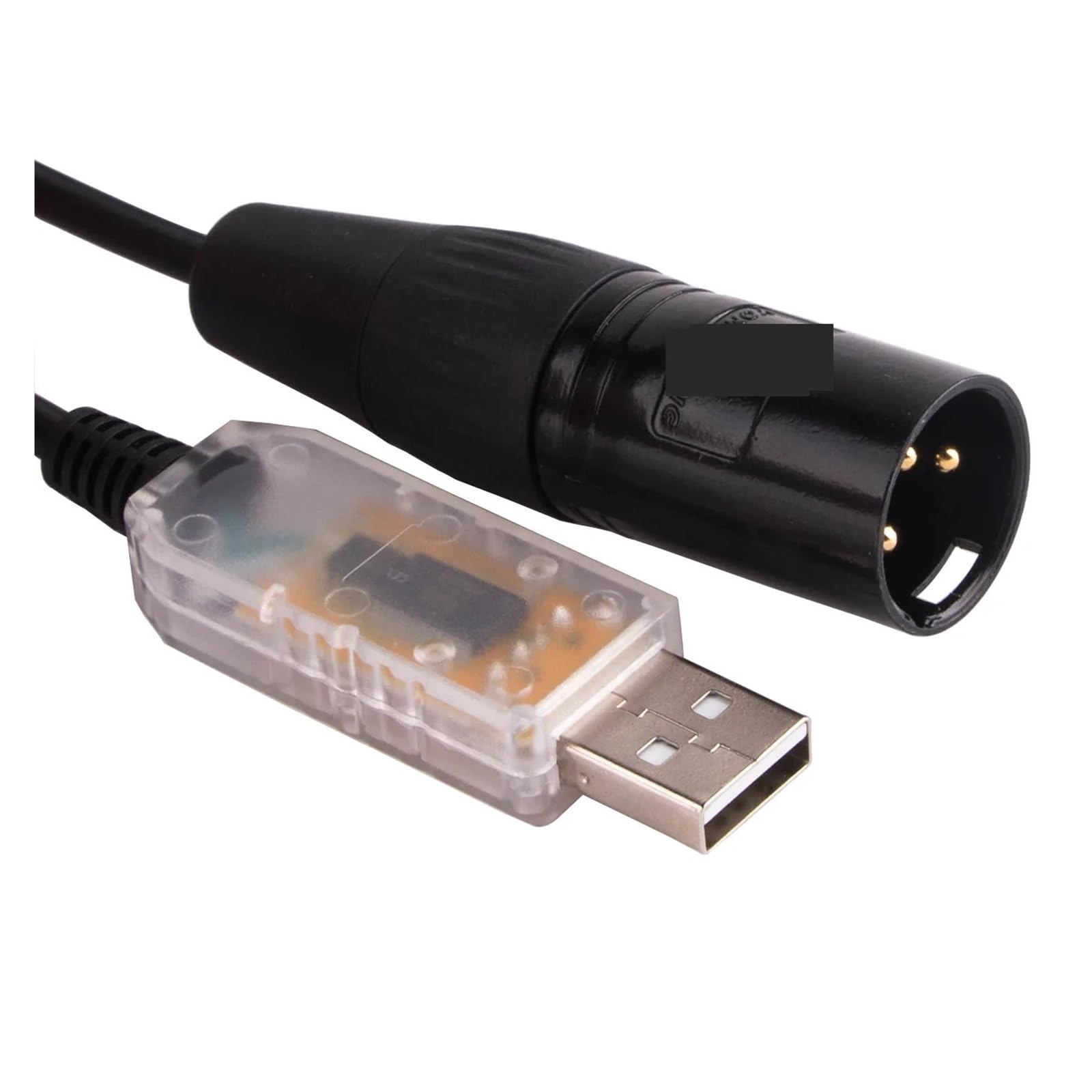 Convertitore da USB a seriale Cavo altoparlante convertitore adattatore seriale FTDI USB a 3 pin XLR DMX RS485 for XTA DP448 Marani DPA240P(5m,Transparent USB)