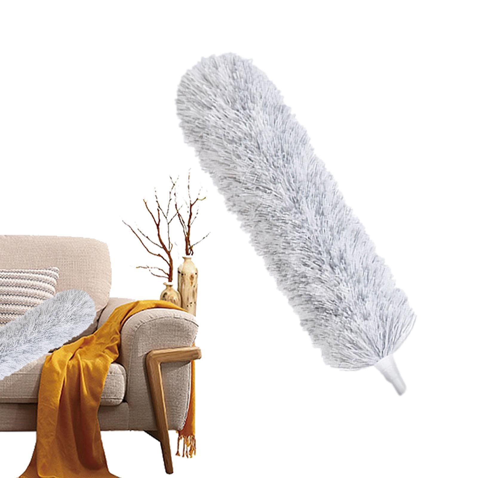 Extendable Feather Duster - Washable Retractable Microfibres Dusters | Bendable Head & Long Handle Dusters, Telescoping Cobweb Duster Cleaner, Scratch-Resistant Washable Duster for Daily Use