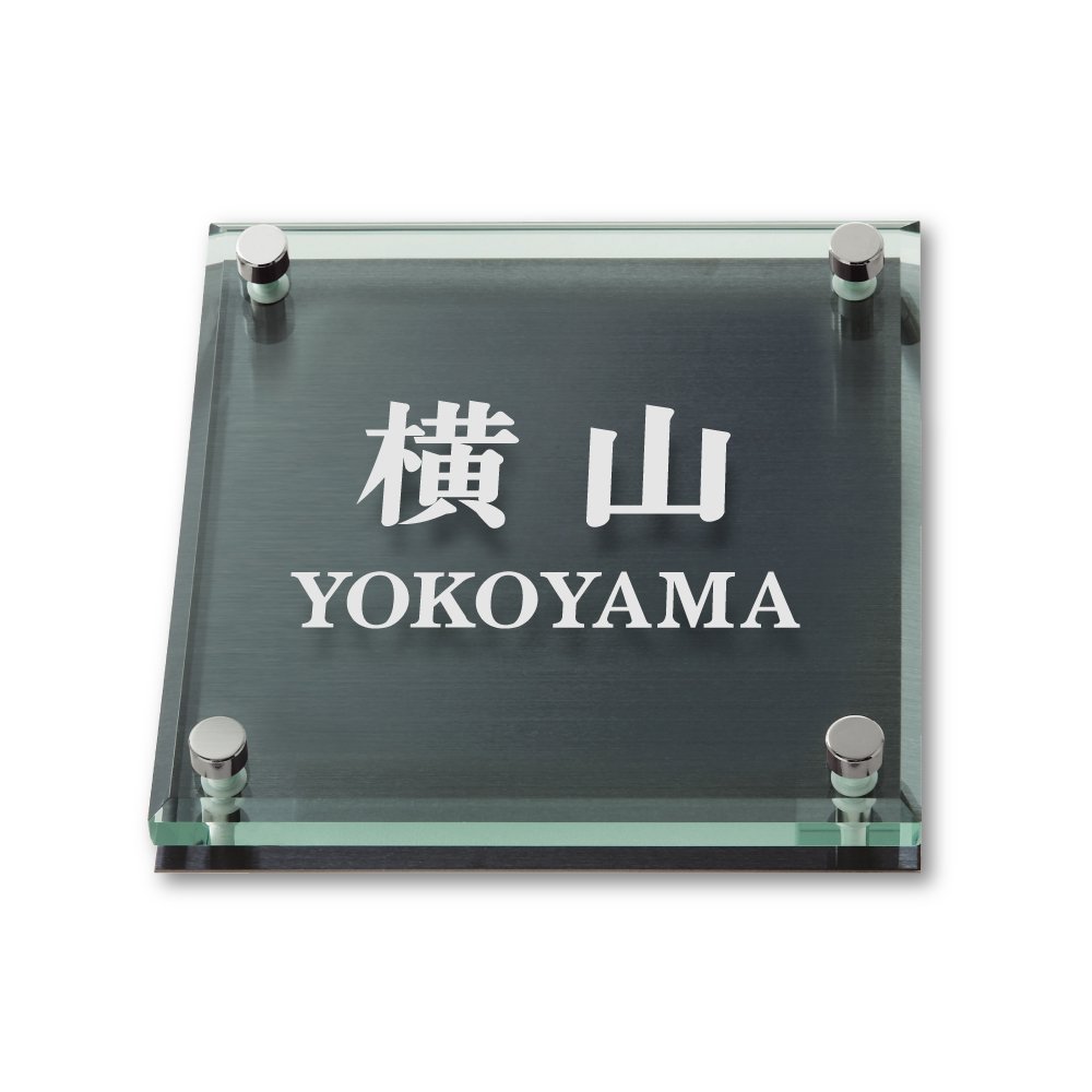 丸三タカギ ネームプレート 彫り込み済表札 ソリッドガラス 松本 Amazon.co.jp: 丸三タカギ ネームプレート 彫り込み済表札