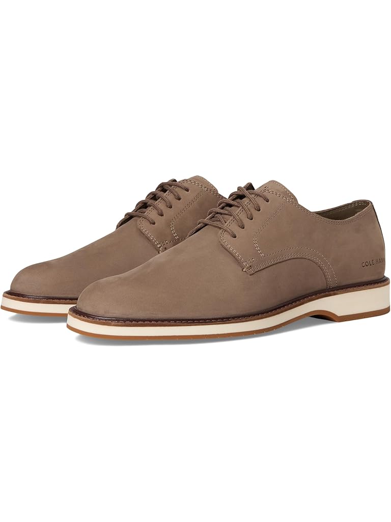 Taupe Cole Haan Morse Grand Plain Toe Oxfords