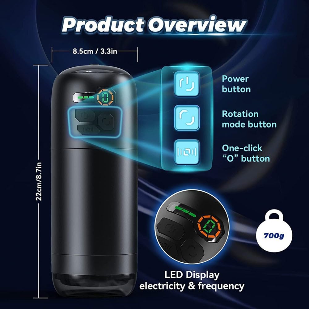 Hofdzbr Multifunctional Men's Leisure Fitness Device, 7-Frequency Bidirectional Rotation, Intelligent Pronunciation, Speed Recording