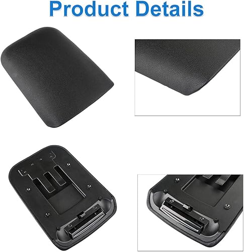 Miniatura 3 de Compatible con funda para reposabrazos de consola central, Ford Mustang 2005, 2006, 2007, 2008, 2009, sustituye a 5R3Z6306024AAC, color negro