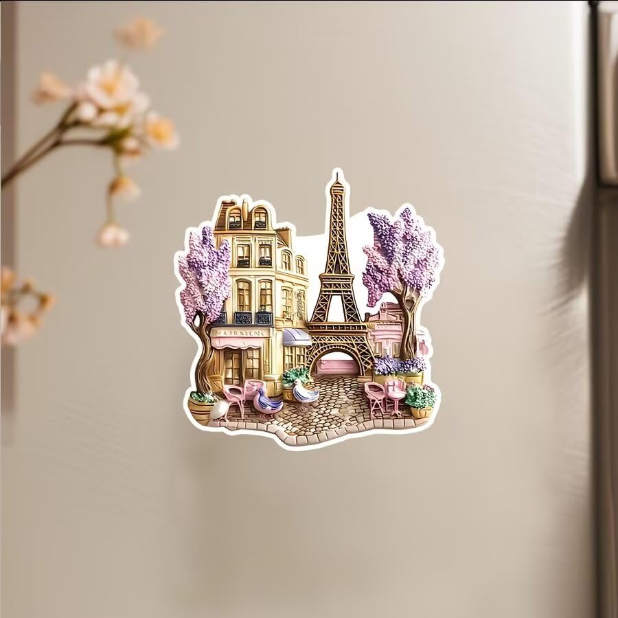 Imán decorativo de acrílico Torre Eiffel París