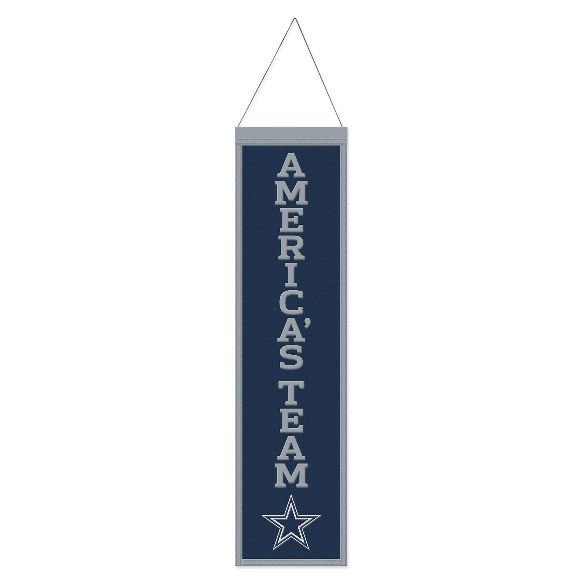 Idée cadeau Dallas Cowboys NFL Wool Banner pour fan de football US