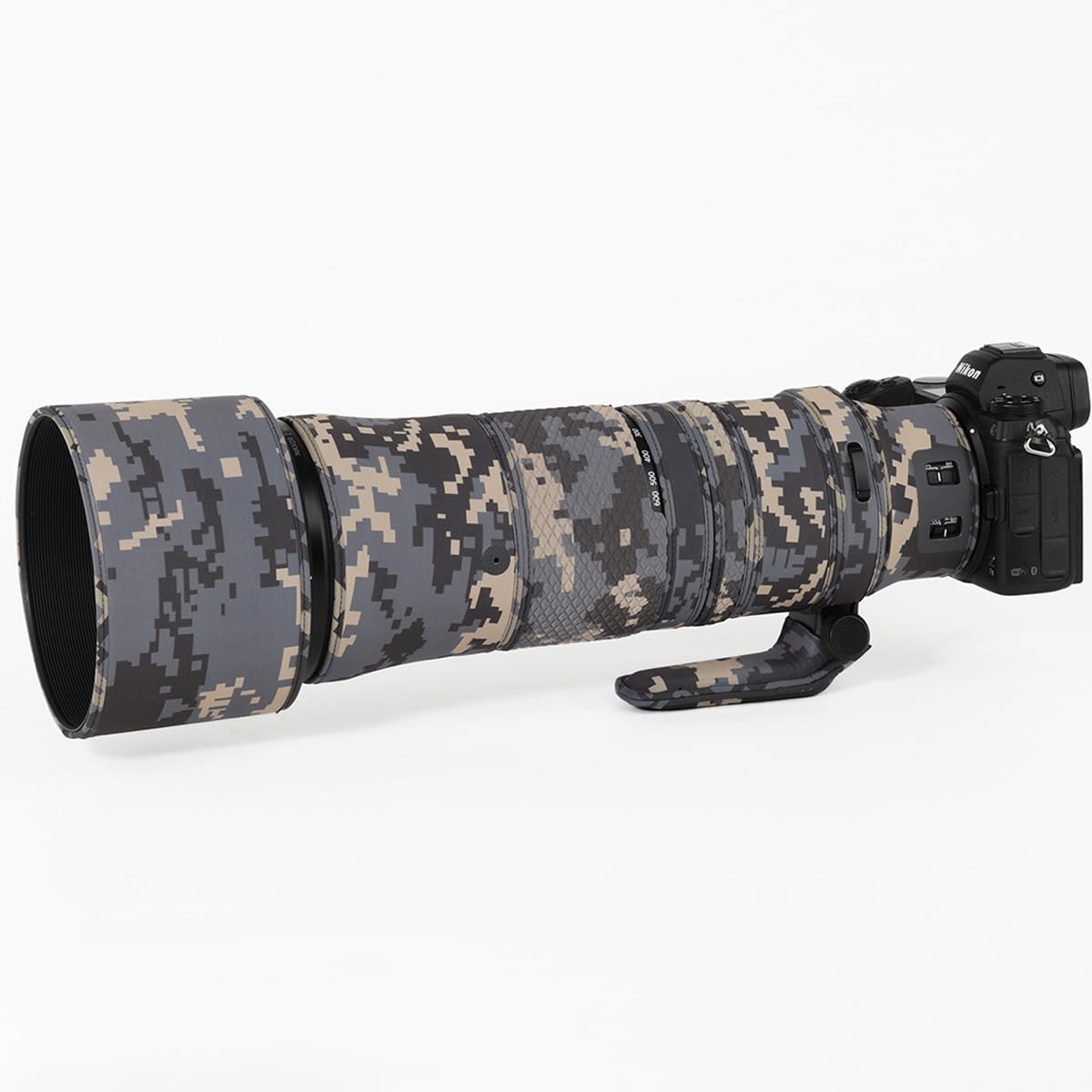 CHASING BIRDS Camouflage Waterproof Lens Coat for Nikon Z 180-600mm f/5.6-6.3 VR Rainproof Lens Protective Cover (Digital Camouflage)