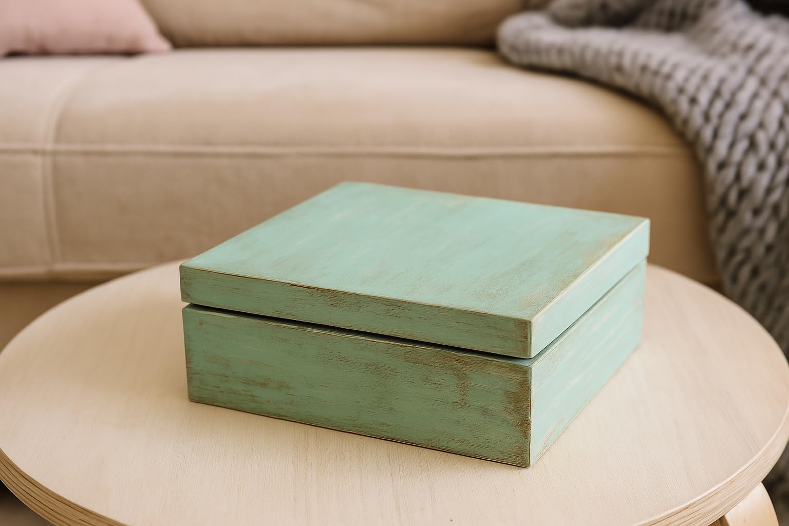 Caja Madera Cuadrado 20 x 5 x 20 cm – megacrea