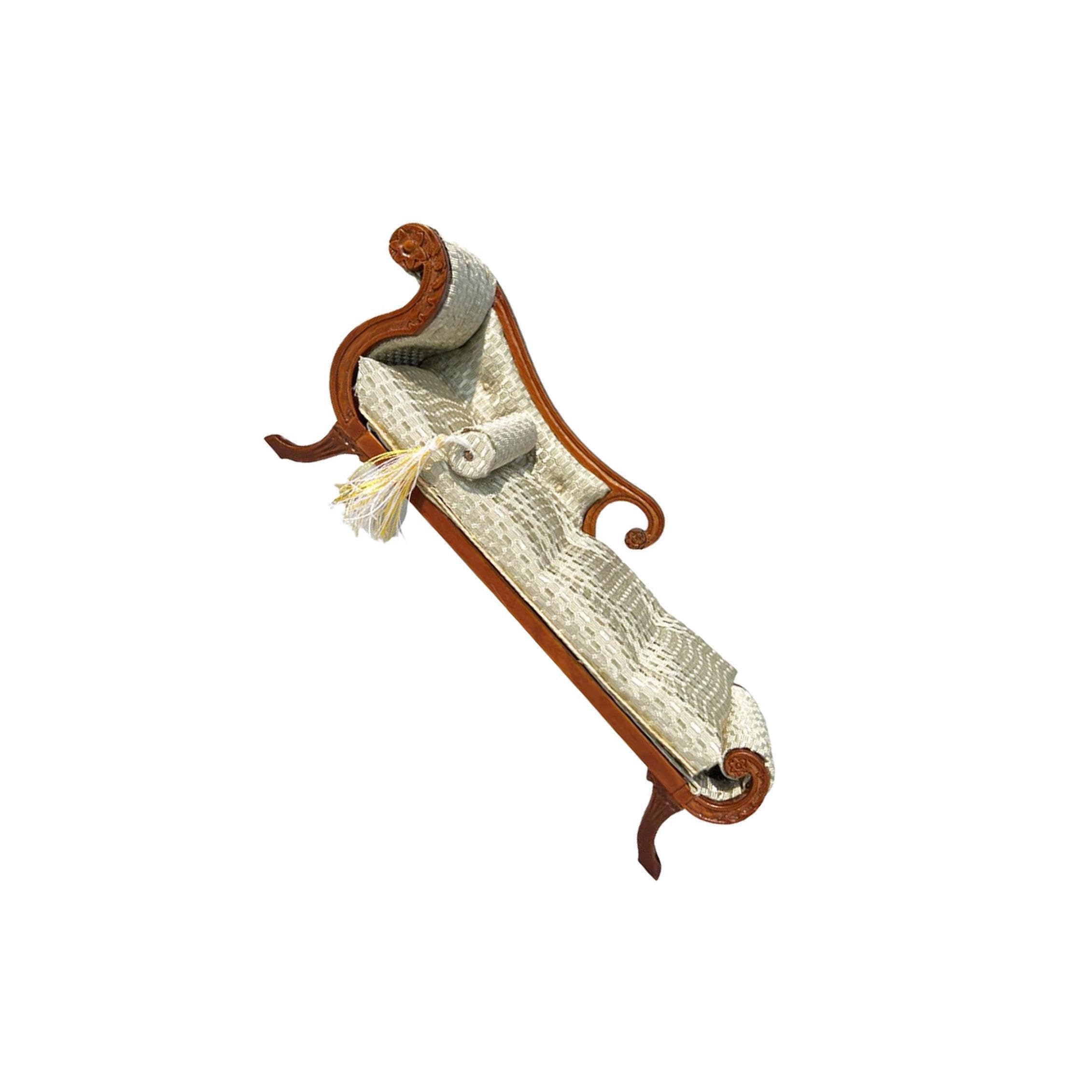 Mobili per casa delle bambole in Per scala 1/12, divano in legno, modello decorativo, invita alla creatività, accessori fai da te che migliorano gli