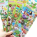  Fagu Kids Stickers 4 Hojas 3D Puffy Bulk Stickers Dibujo de Juguete