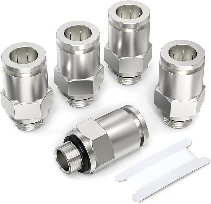 ERGAOBOY 10 Stück 1/4" BSP Luftstecker - Pneumatik Stecker Für Druckluftwerkzeuge