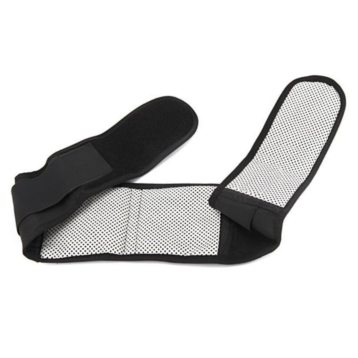 FOMIYES Elastic Waist Support Brace for Back Pain Magnet Self-heating Pad Black for Hip and Joint p