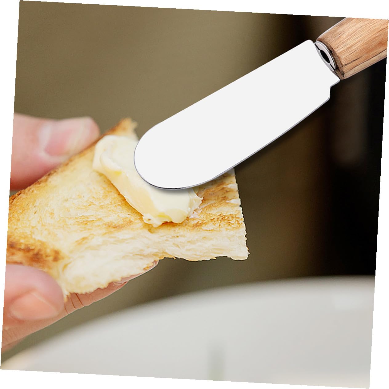 30piezas Espátulas De Cocina De Acero Inoxidable Para Untar y Cortar Herramientas De Repostería Con Mango De Plástico Para Mantequilla