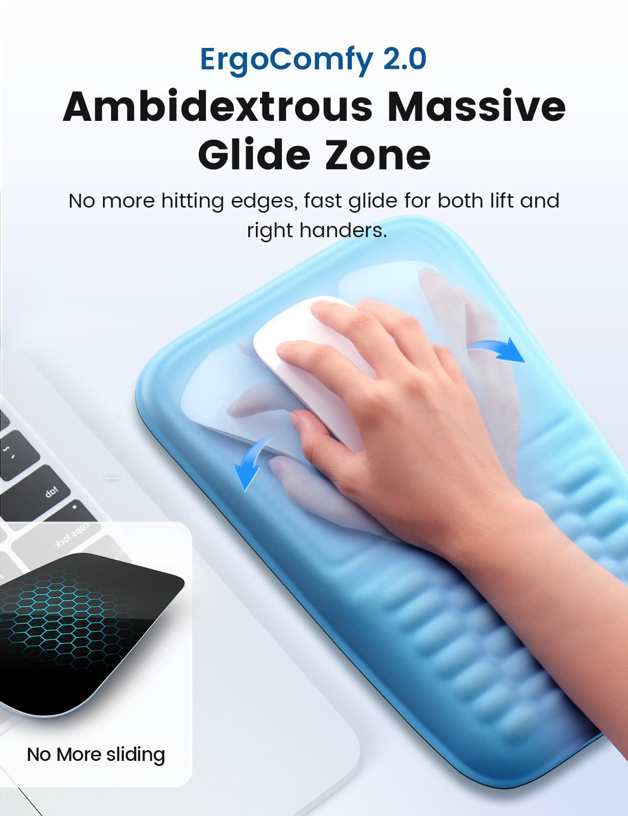 Vaydeer Handballenauflage Set – Memory Foam Für Tastatur & Maus, Rutschfest & Ergonomisch