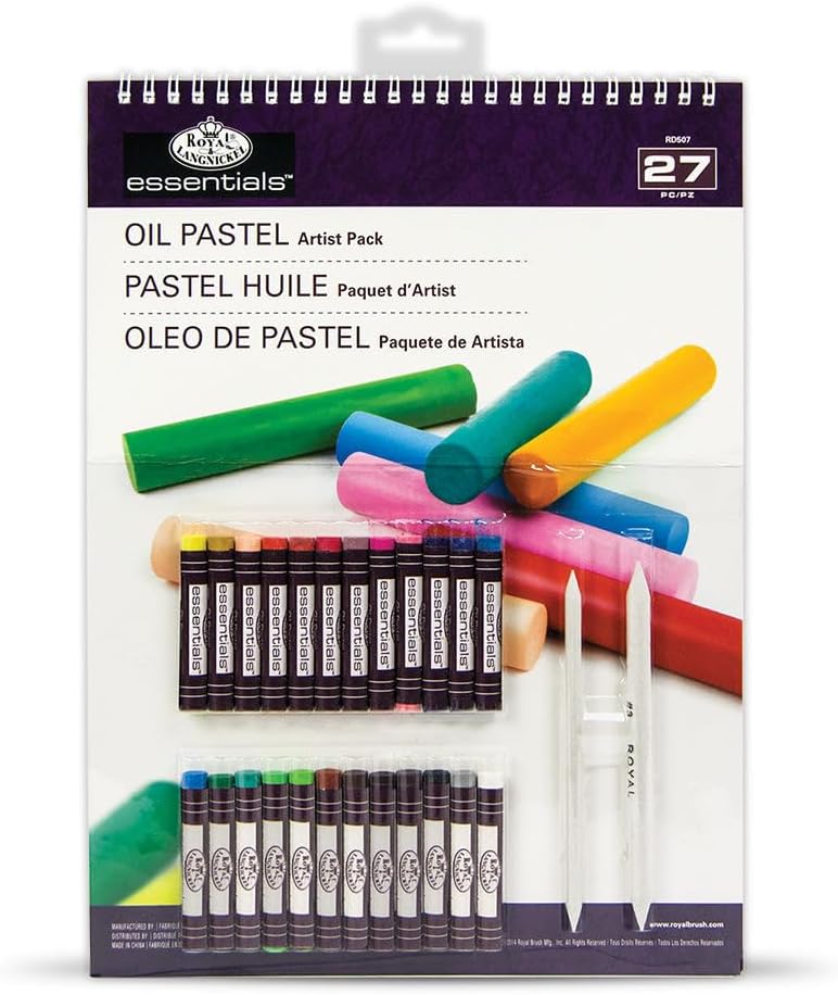 Royal & Langnickel Oil Pastels Artist Pack, 9-Inch by 12-Inch