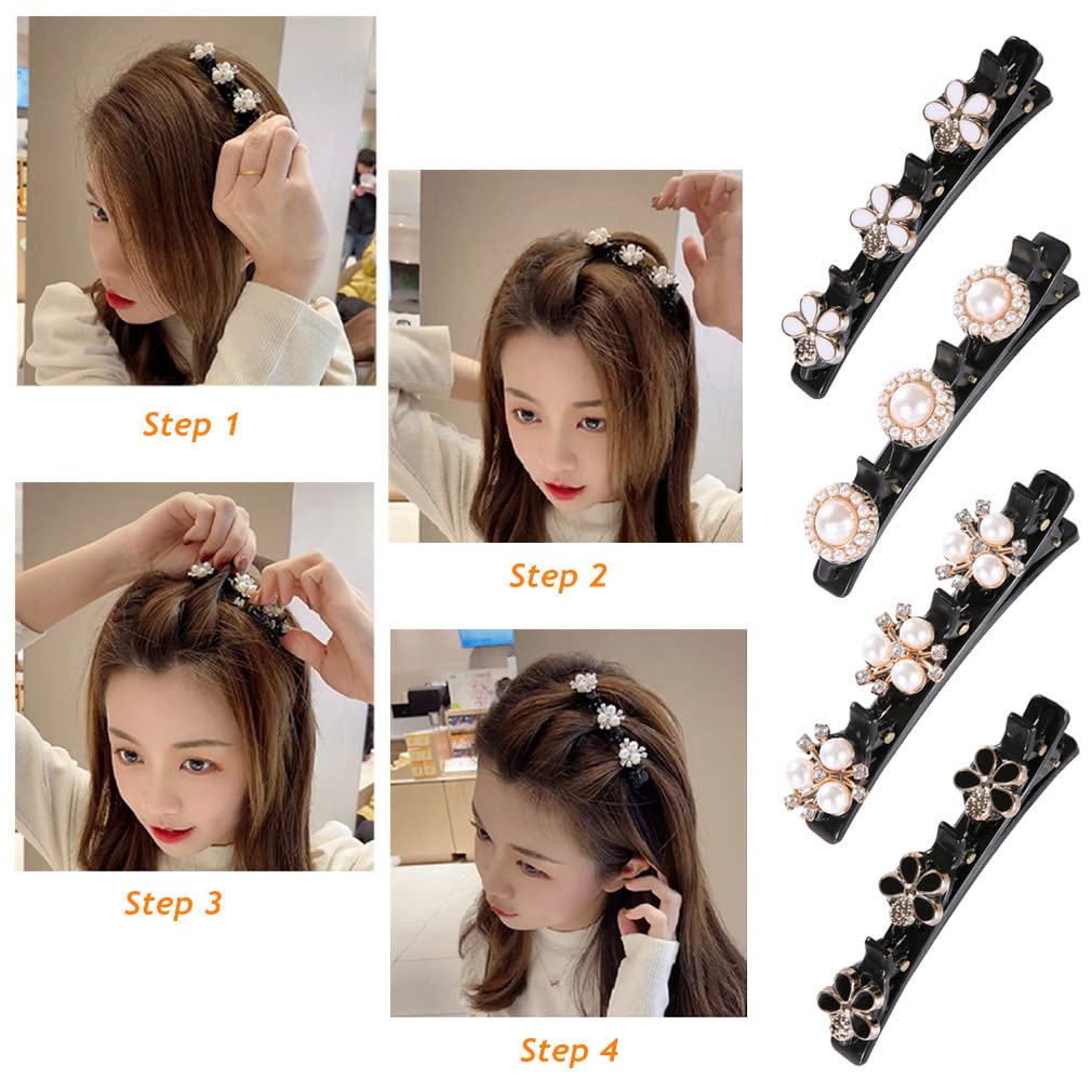 ベージュ ヘアクリップ ストーン付き 送料無料 メタルサンフラワーヘアクリップ クロス バンス