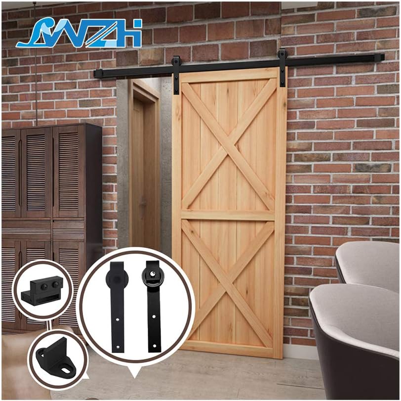 6FT/183cm Sliding Barn Door Hardware Barn Door Kit Sliding Door Kit for