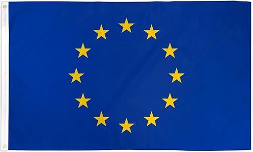 Bandera de la Unión Europea 3x5ft Poly - BANDERAS INTERNACIONALES