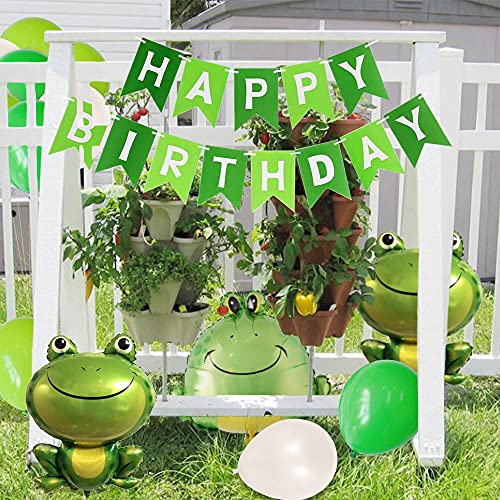 Laventy Frog Birthday Decoration Frog Balloon Frog Birthday Party Supplies Reptile Birthday Party Decorations Frog Princess Party Decoration Garden Birthday Decoration #TOP3