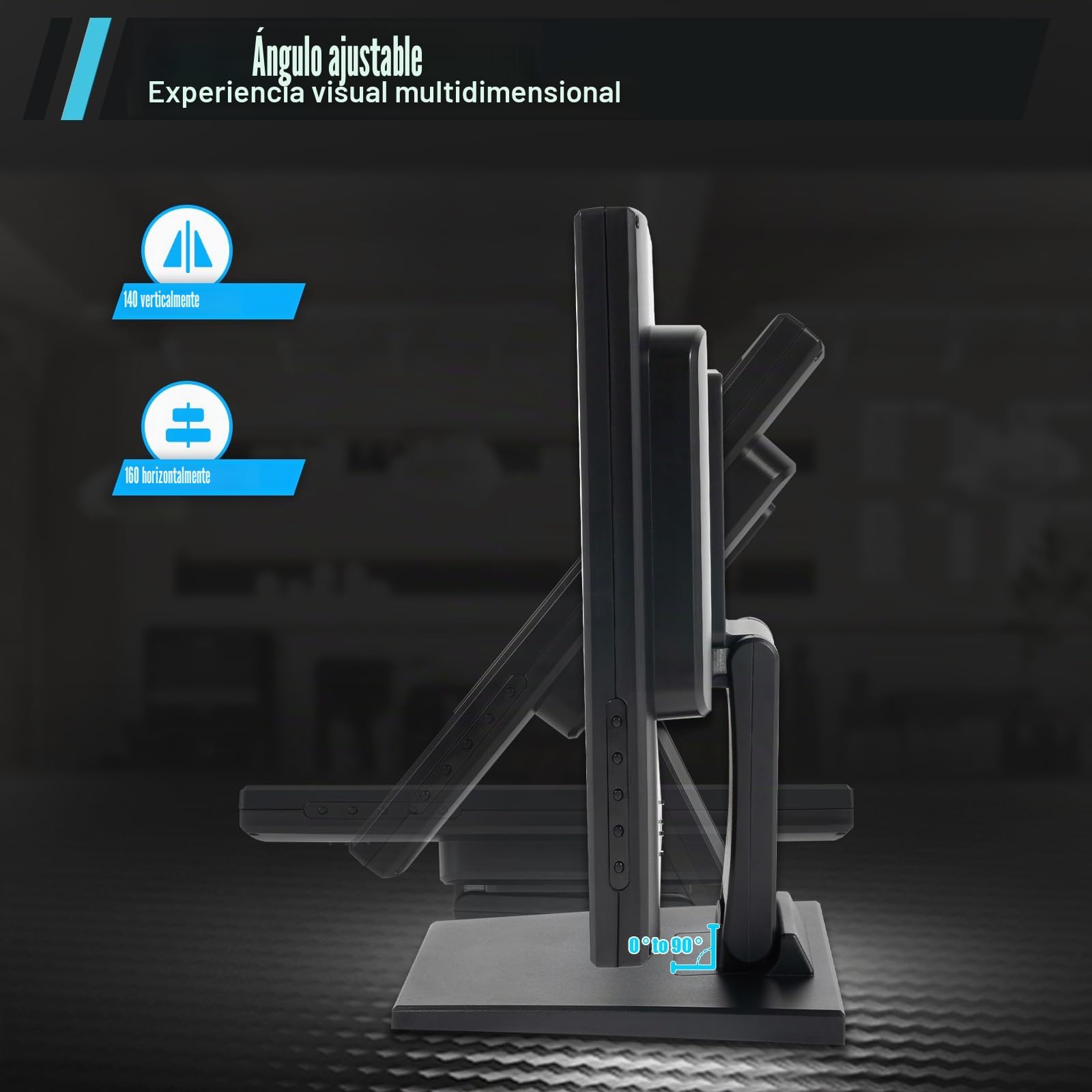 Pantalla táctil LCD, pantalla táctil de 17 pulgadas, pantalla táctil de registro de efectivo, monitor de efectivo para PC, POS, caja registradora, restaurante, bar, cafetería, alta