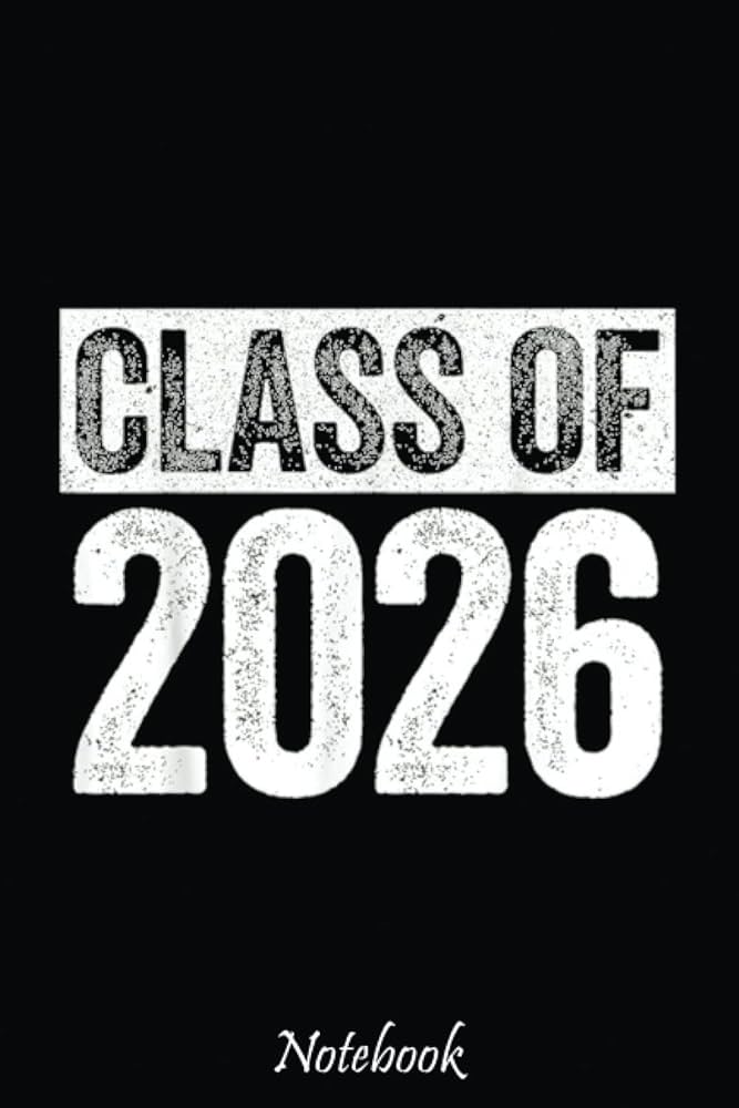 Class Of 2026 Notebook Senior 2026 Graduation Gif Notebook