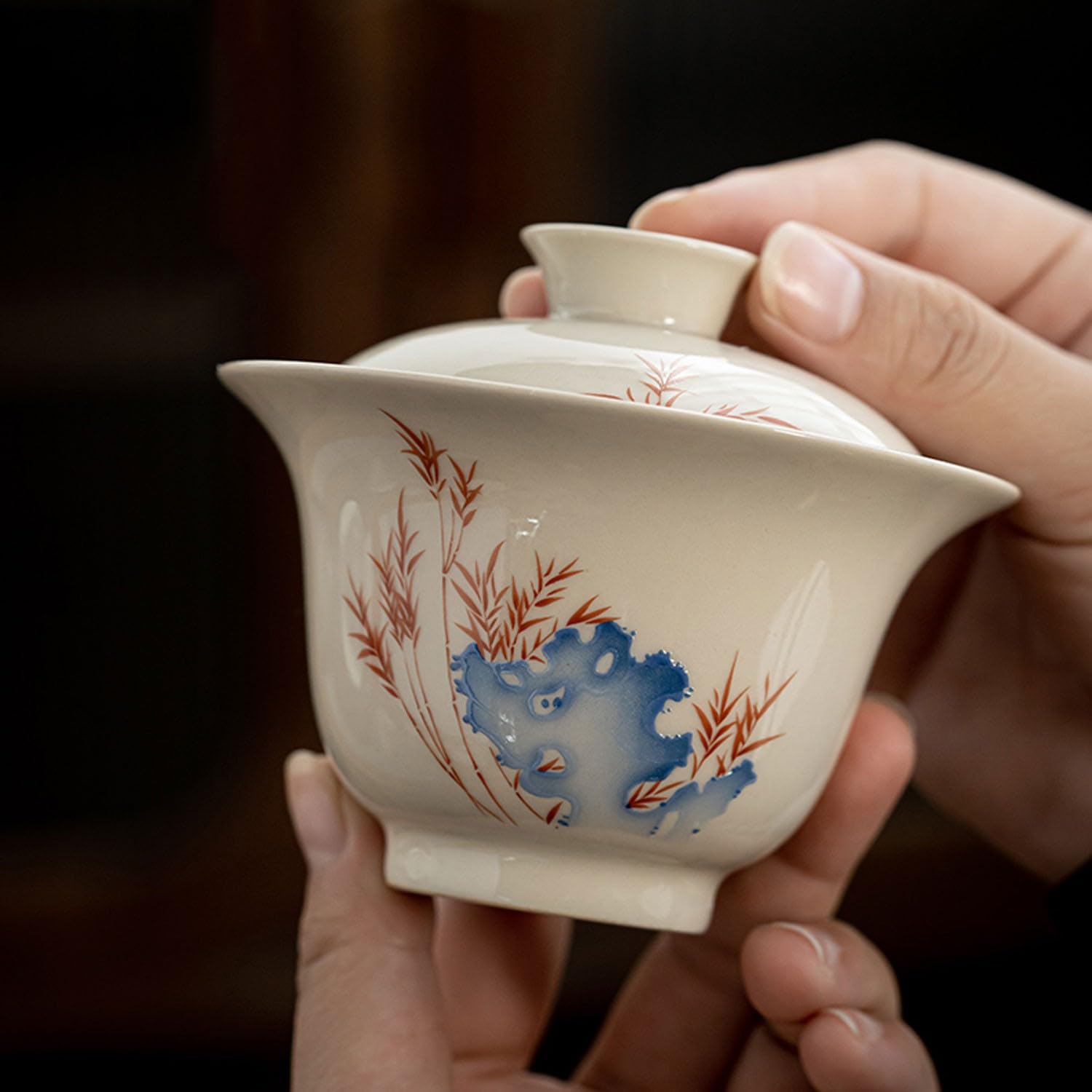 Zestaw do herbaty Zestaw do herbaty Zestaw filiżanek do herbaty Chiński ceramiczny zestaw do herbaty Kung Fu, czajniczek i filiżanka Pudełko upominkowe dla gości spotykających się Beauty Comes