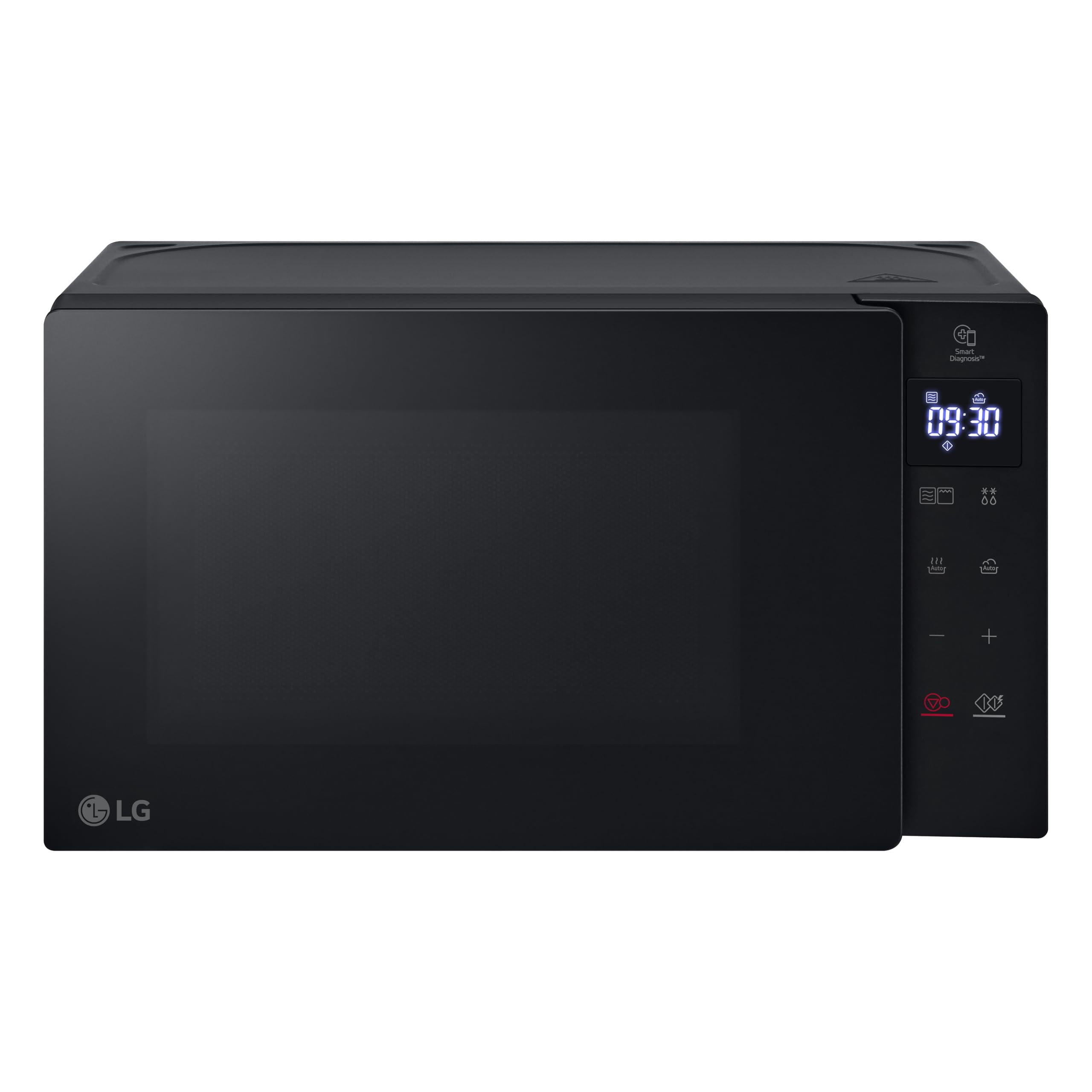 LG MH6032GAS Forno Microonde 20 Litri con Grill al Quarzo, 700 W, Programmi Automatici, Scongelamento Rapido Defrost, Funzioni Timer e Orologio Smart Diagnosis, Scaldavivande, Nero