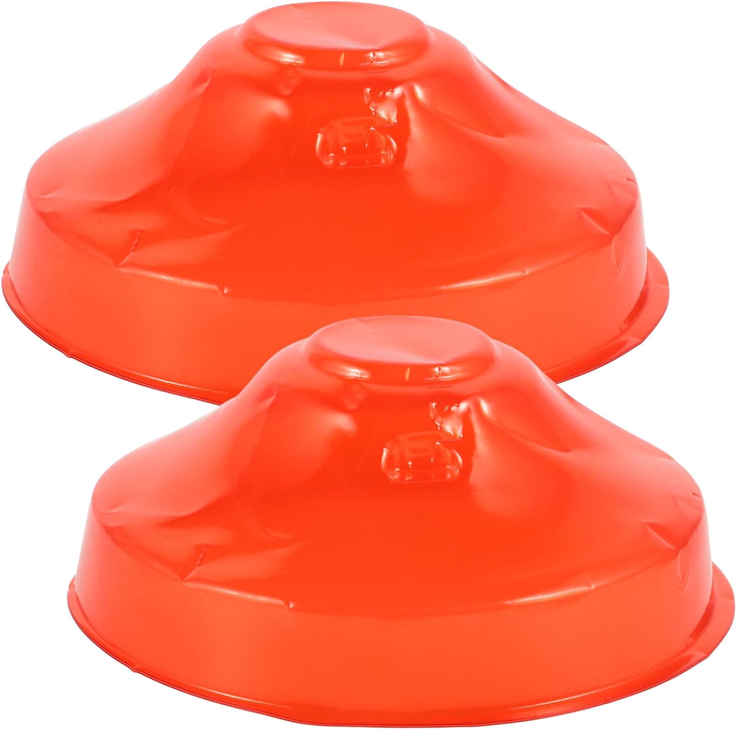 SOLUSTRE Smoke Detector Protective Cover Lid, 2pcs Fires Alarm Cover Paint Cover Thicken Plastic Smoke Detector Alarm Cover During Cooking or Baking Orange 20cm
