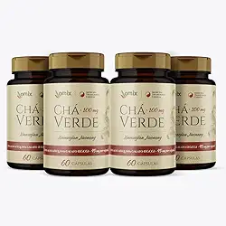 Kit 4x - Chá Verde - 60 cápsulas - Omix
